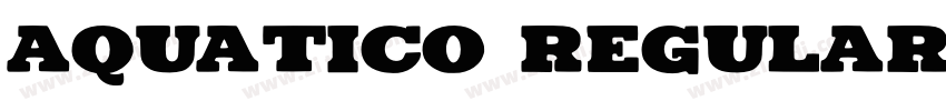 Aquatico Regular字体转换